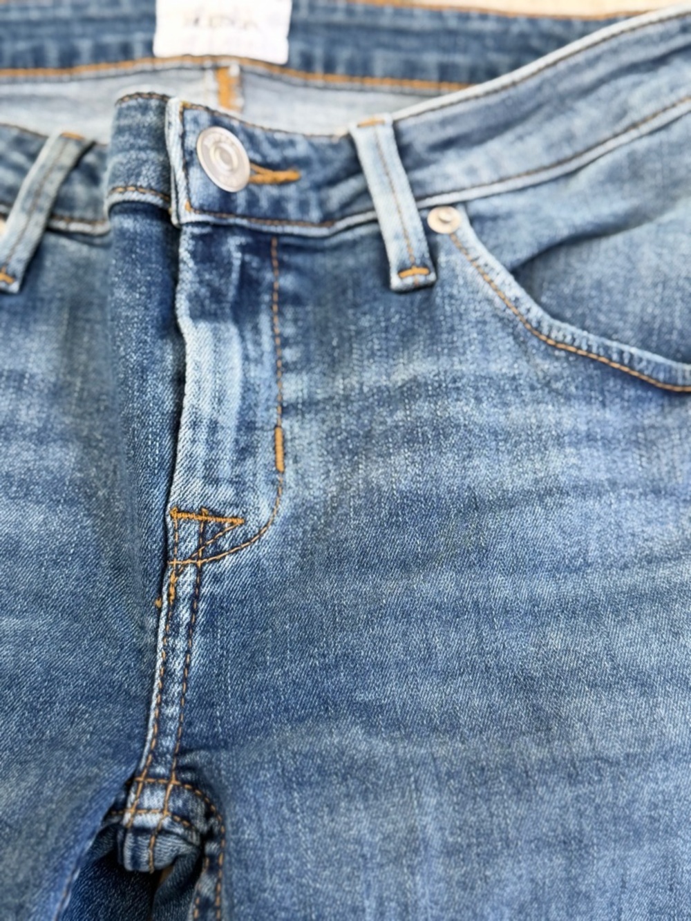 HUDSON BACARA CROP STRAIGHT CUFFED Jeans Denim WOMENS Blue Falls Slim Size 25 - Picture 3 of 8